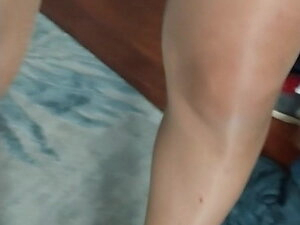 Most shiny pantyhose legs ever!