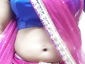 Indian Shemale Lifting her Skirt and Showing her Pussy