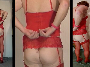 I love crossdress in red 68