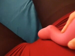 Masturbating in pantyhose