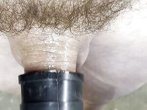 Micro cock fucking 1 inch pipe