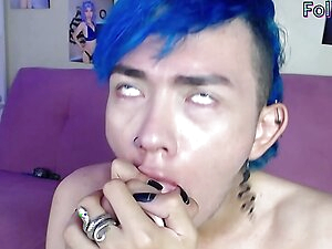 POV Little sissy slut sucking your cock
