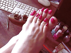 Playing With My Naughty Sissy Feet
