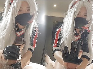 Azur Lane, Sexy Race Queen Prinz Eugen Cosplayer get Fucked, Crossdresser Ladyboy Hentai Cosplay 9