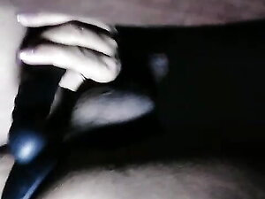 Love this black butt plug in my ass.....