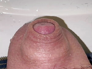 Tiny cock pissing