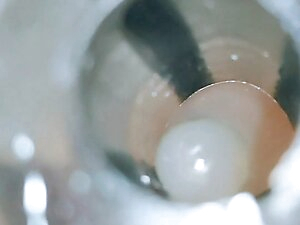 Erika Oak Piss & Cum in Fleshlight with Condom on
