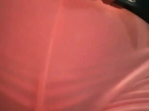 a Quick Little Slutty Public Booty Shorts Panties Show Thru