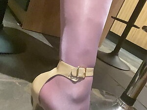 High heels and stockings