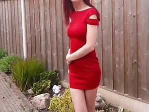 Transwoman in red