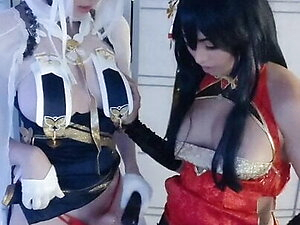 (OF) SIS SoapyC Two Cosplay TS Cum Together At Same Time