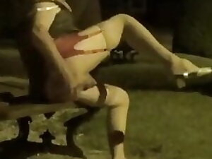 transgender travesti lingerie sounding urethral outdoor 31