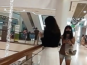 Ms Singapore CANTIK Upskirt White Thin Girl