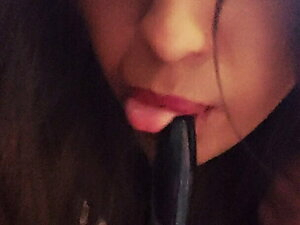 hermosa crossdresser practicando
