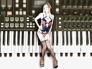 Sexy Lingerie Girl Dancing for a Music Video