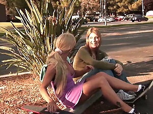 Two beautiful trannies Amy Daly and Joanna Jet butt fuck