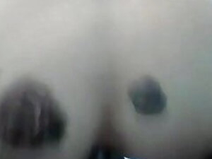 Little sissy destroing her ass with a  black dildo