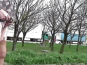 transgender travesti sounding lingerie road outdoor  40